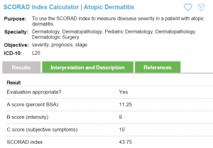 scorad-index-calculator-atopic-dermatitis